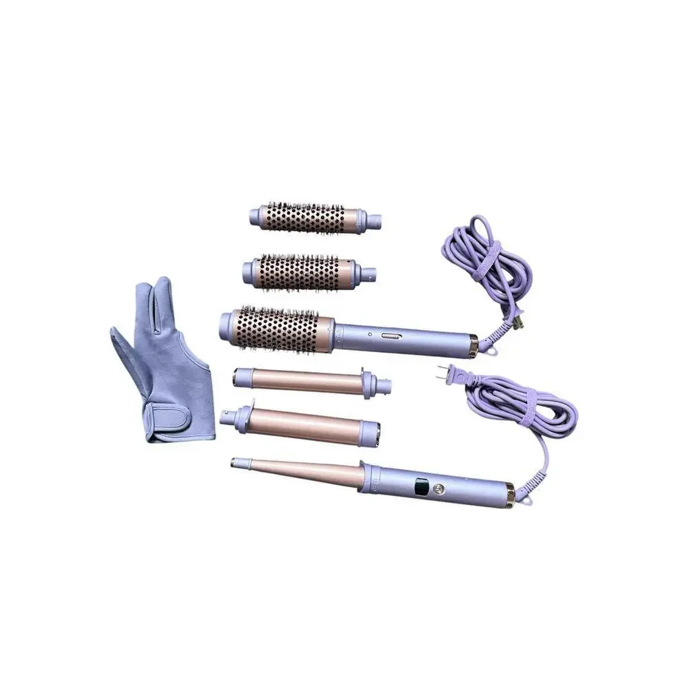 Monat Interchangeable Thermal Blowout Brush + Endless Curls Styling Wand Set